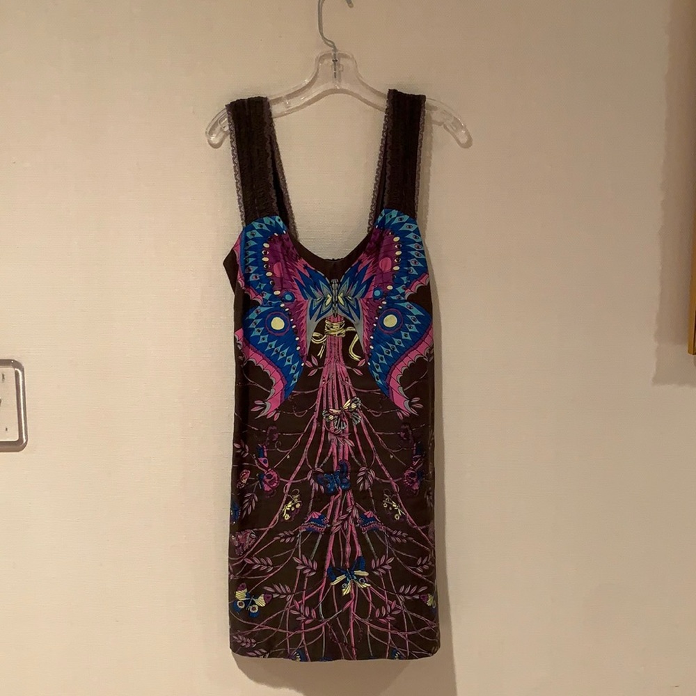 Free People beaded butterfly dress